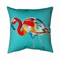 Fondo 26 x 26 in. Abstract Flamingo-Double Sided Print Indoor Pillow FO2775467